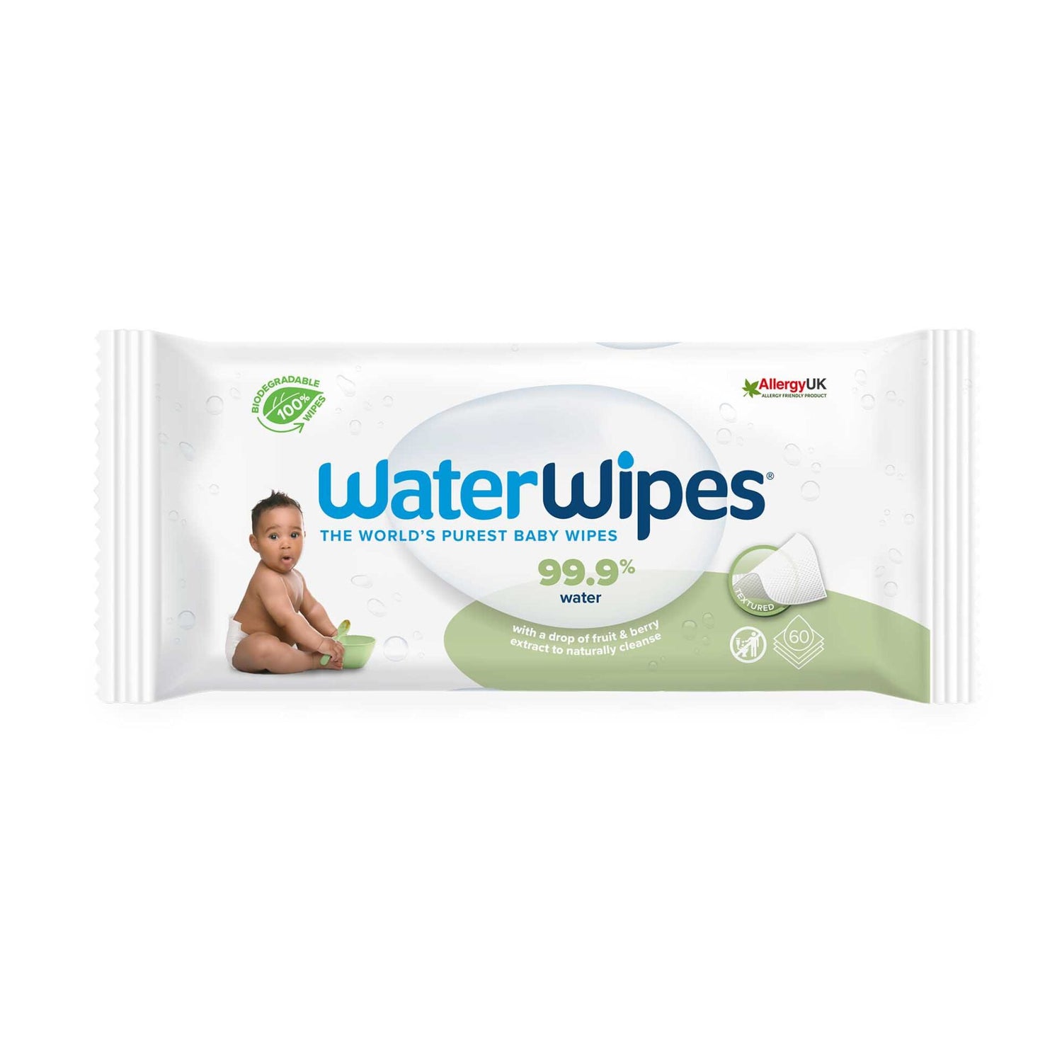 WaterWipes Biodegradable Soapberry 60's