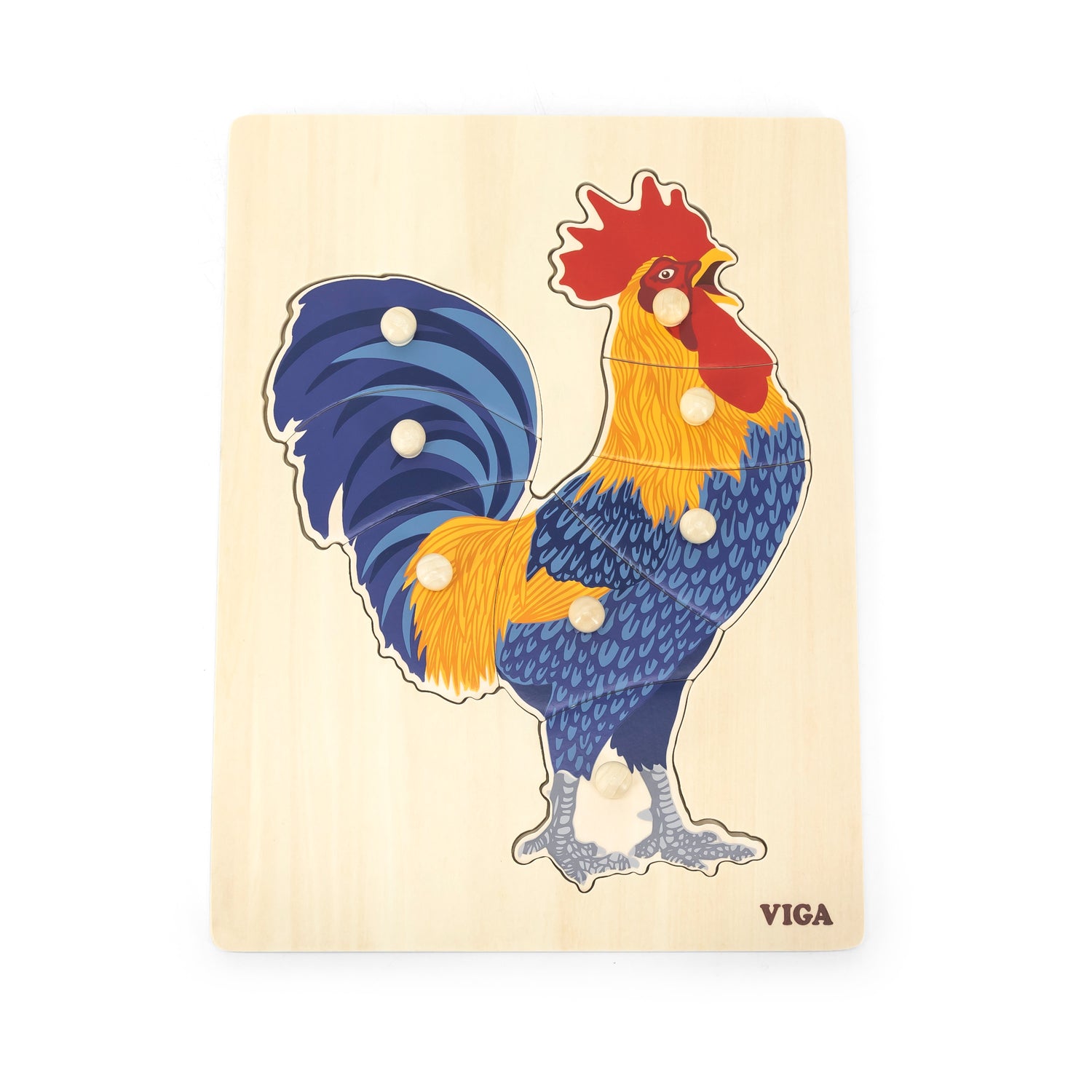 Viga Montessori Puzzle Rooster