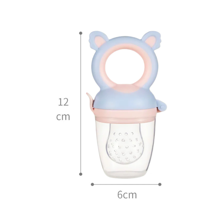 Momeasy Baby Fresh Food Feeder for 6+ Months BPA-Free - Peach/Orange