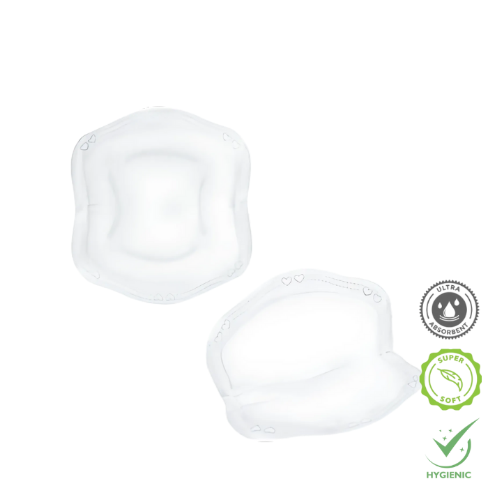 Momeasy Disposable Breastfeeding Nursing Breast Pads Soft and Absorbent Bamboo Fiber - 24pcs