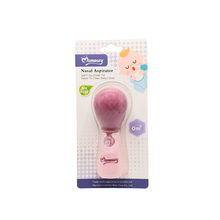 Momeasy Nasal Aspirator for Newborn, Baby and Toddler - Mauve Pink