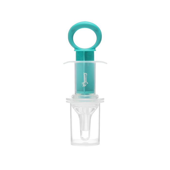 Momeasy Oral Medicine Syringe Dispenser Storage with Measuring Cup for Babies and Children 6 Months+