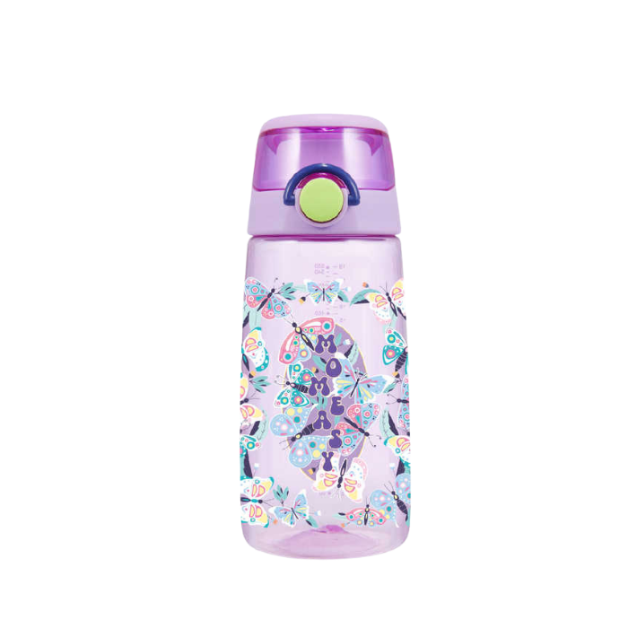 Momeasy Push Button Lid with Lock Drinking Bottle Water (550ml)  - Lavander