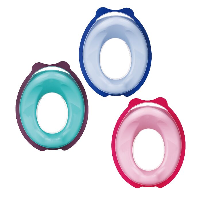Momeasy Toddler Kids Toilet Training Seat with Soft Cushion - Blue