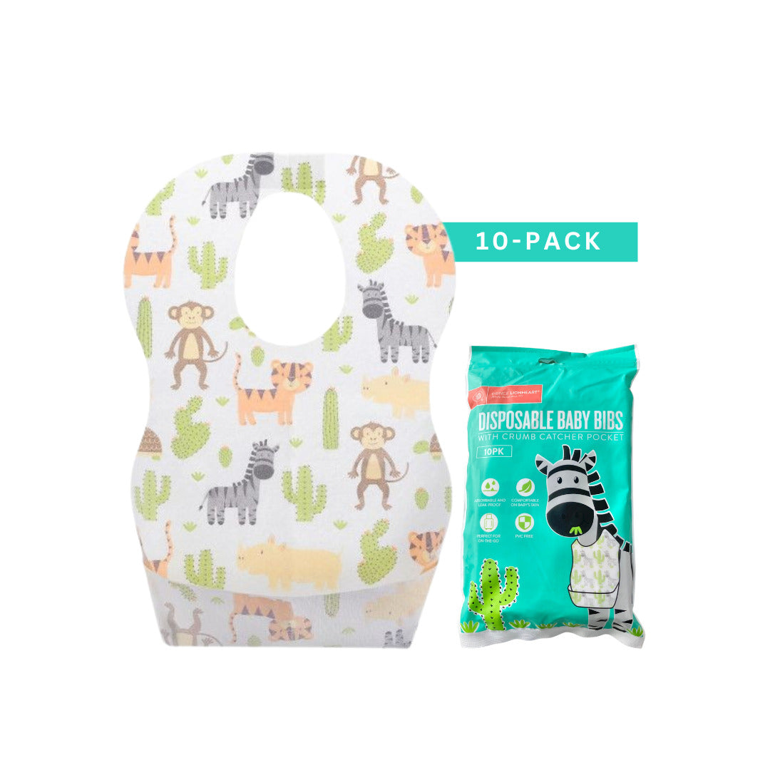 Prince Lionheart Disposable Baby Bibs (10pcs/pack) - Animals
