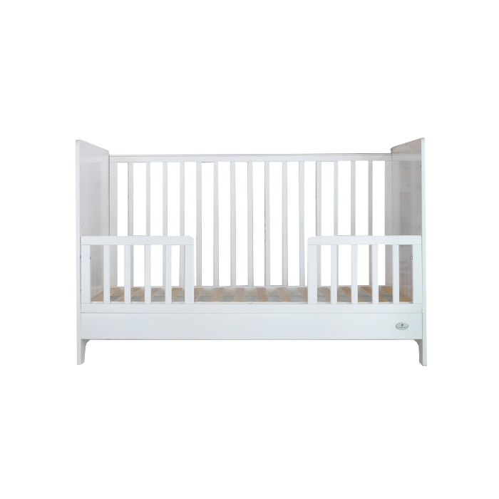 Cuddlebug Vernon 3in1 Convertible Crib - All White