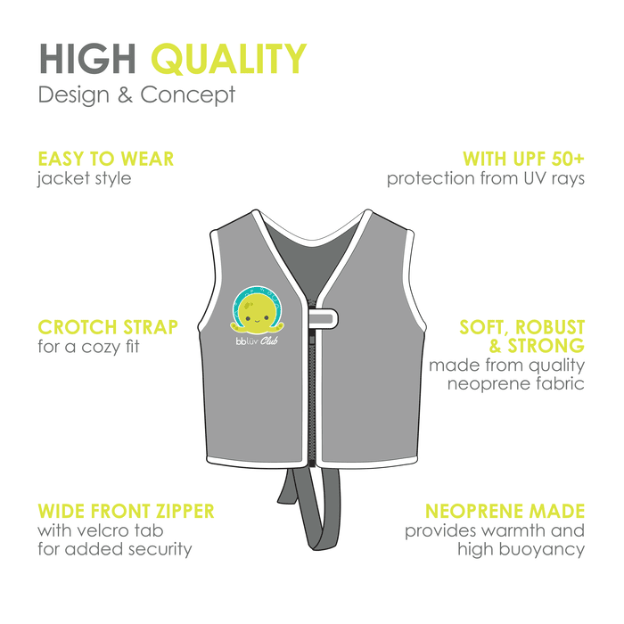 BBLUV Naj Evolutive Swim Vest - Aqua