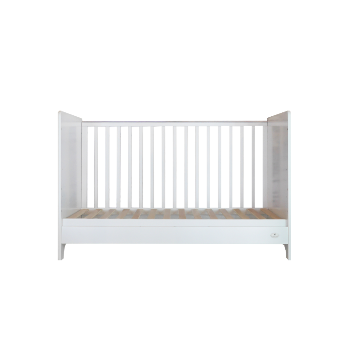 Cuddlebug Vernon 3in1 Convertible Crib - All White