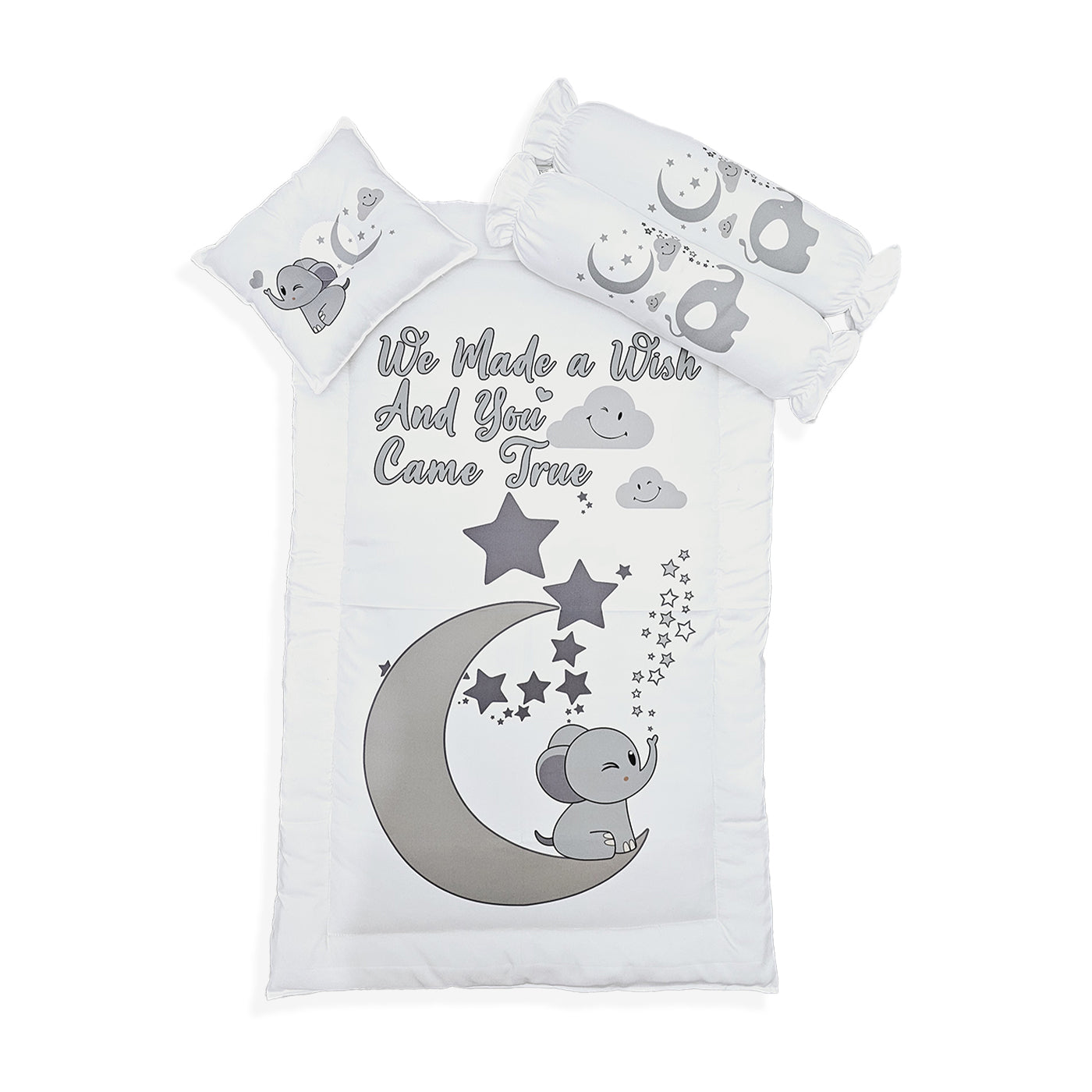 Baby Wonder Comforter with Pillow Set - Elephant Moon