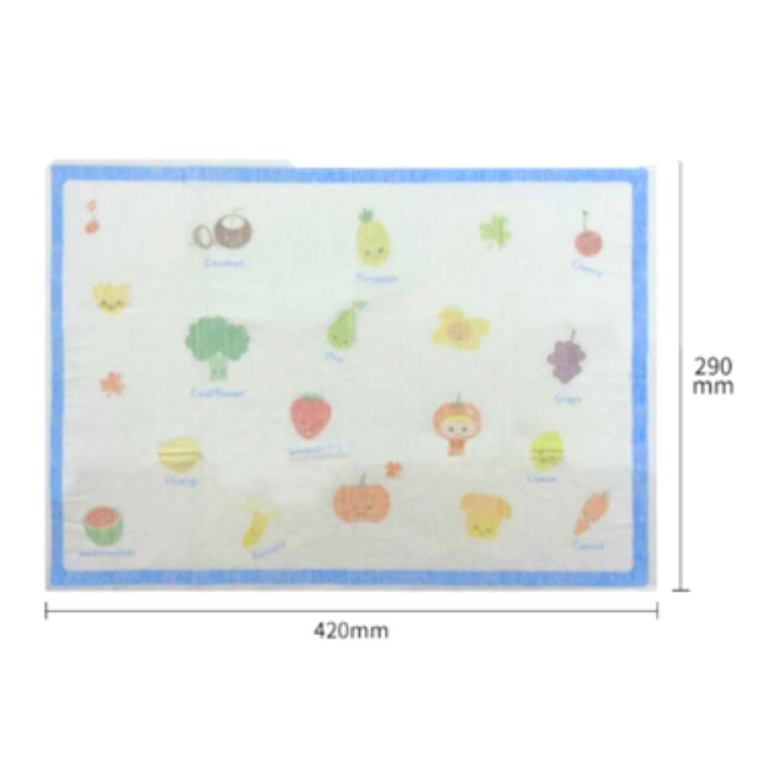 Prince Lionheart Disposable Baby placemat (5pcs/pack) - Fruits and Vegetables