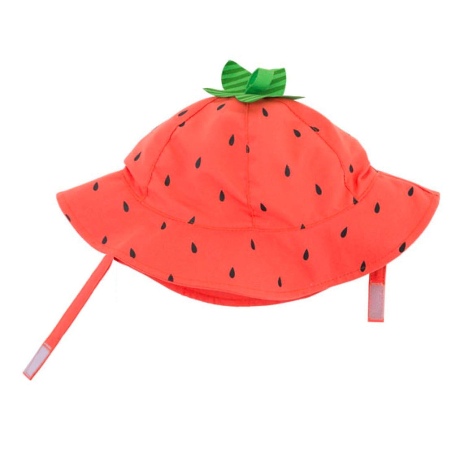 Zoocchini Girl Snap Swimsuit and Sunhat Set - Strawberry