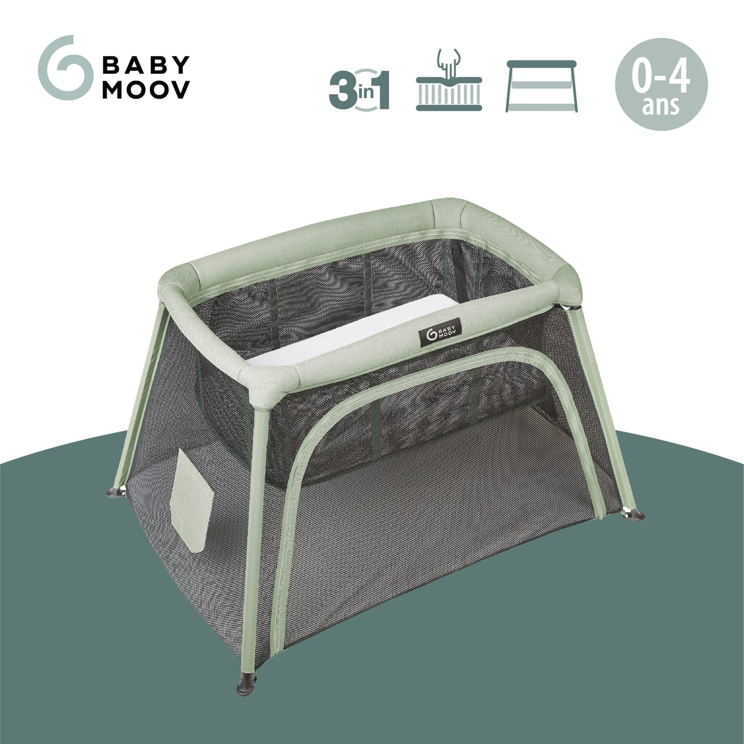 Babymoov Travel Crib and Bed 3-in-1 Moov and Comfy