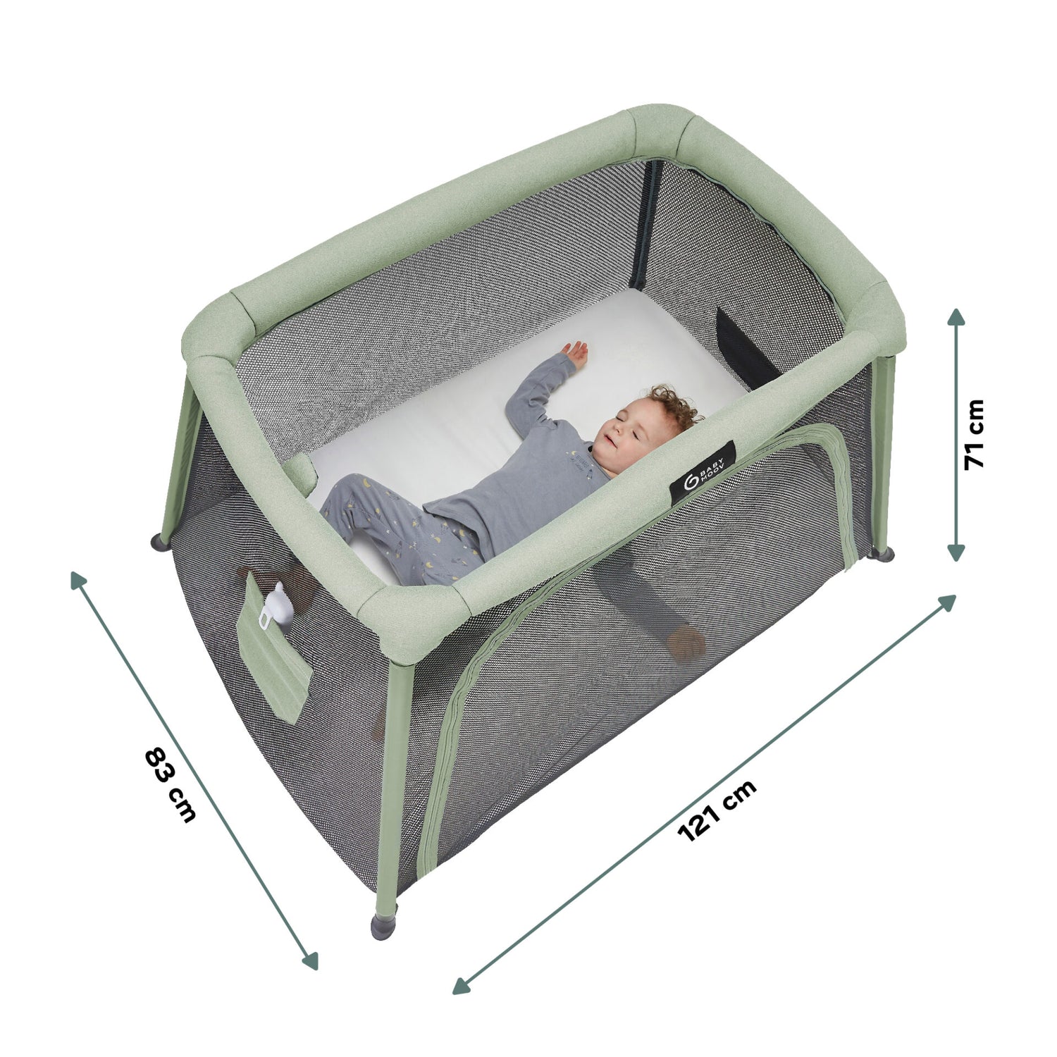 Babymoov Travel Crib and Bed 3-in-1 Moov and Comfy