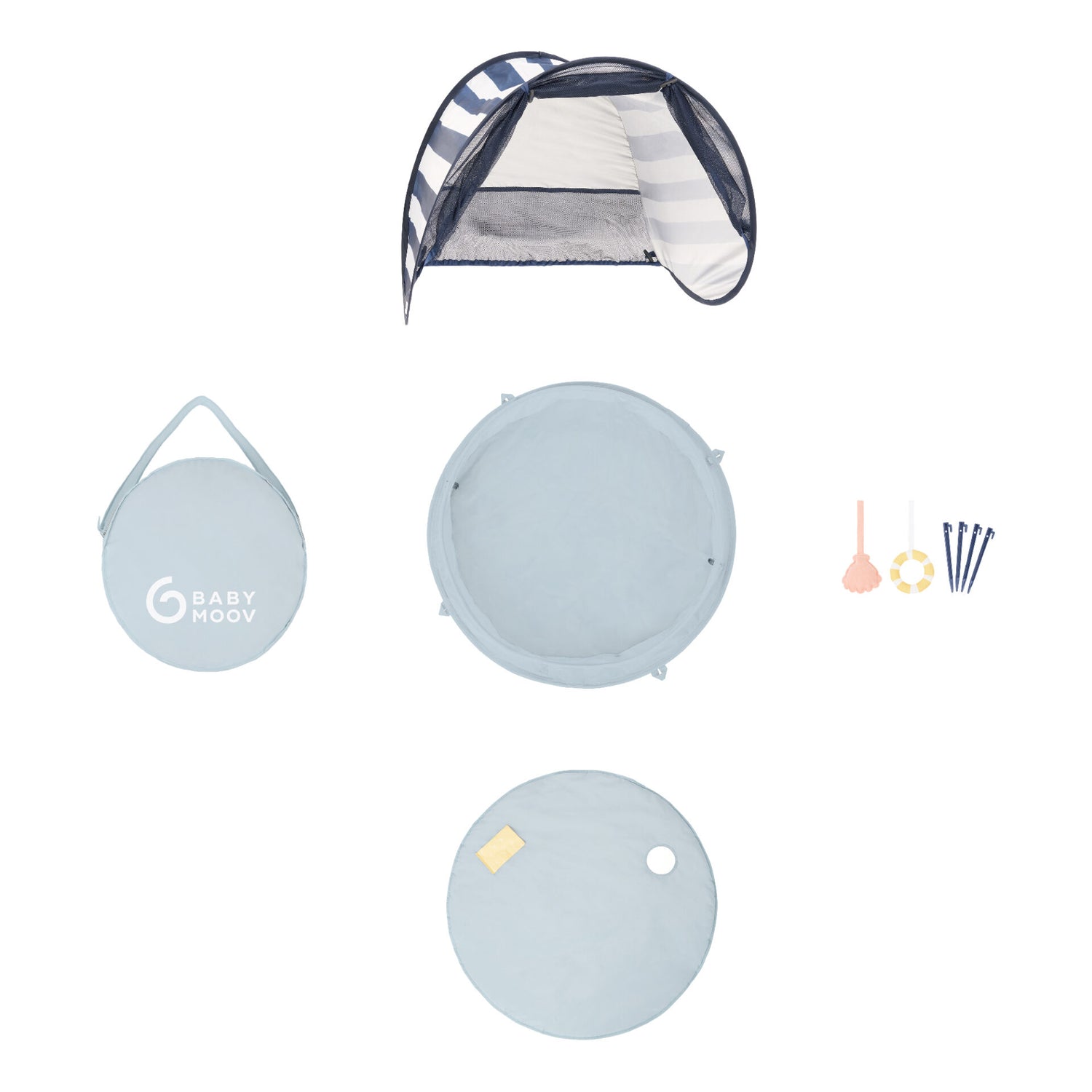 Babymoov Aquani Marine Anti-UV Pop Up Pool Tent 50+ UPF Protection
