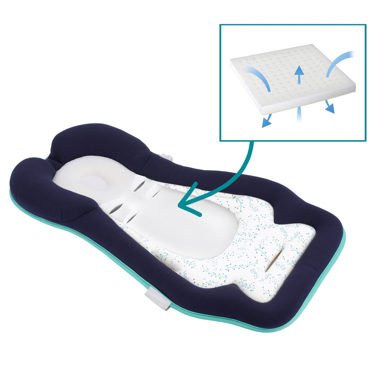Babymoov Cosymorpho Universal Infant Insert Cusion - Fresh Blue