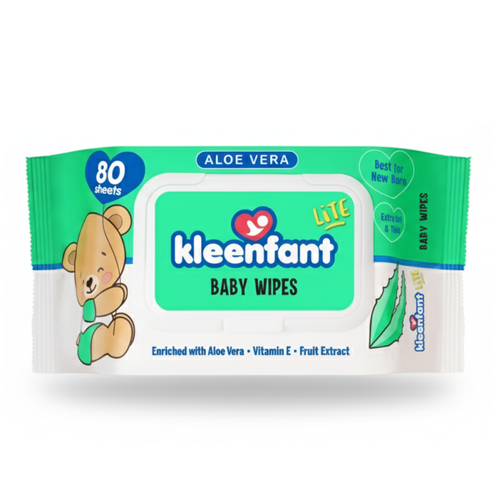 Kleenfant Lite Baby Wipes 80 Sheets