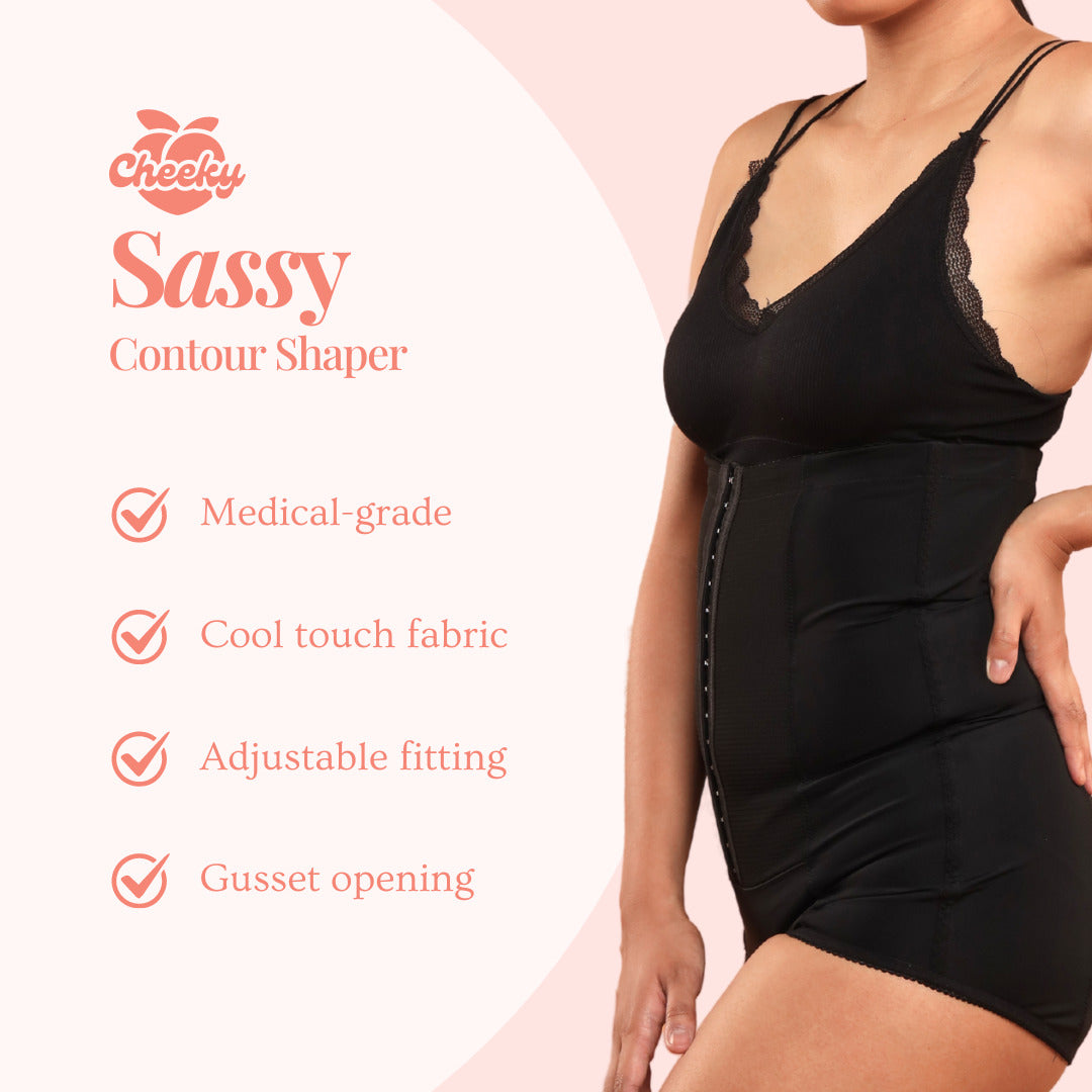 Cheeky Sassy Medical Grade Contour Shaper - Black