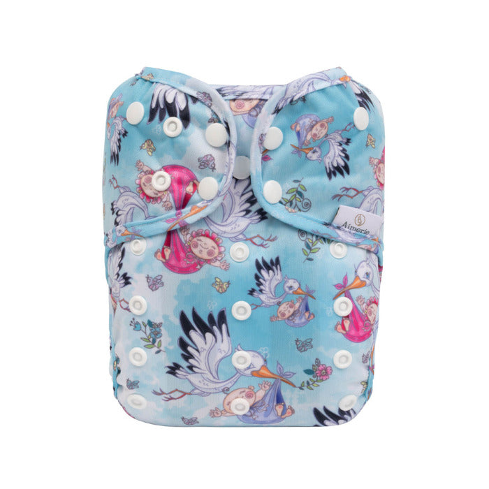 Aimerie Classic Cloth Diaper with 4 layer Charcoal Insert - New Life