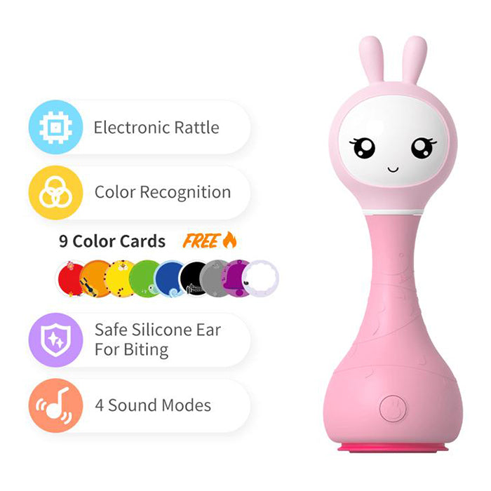 Alilo Smarty Shake and Tell Rattle - Pink
