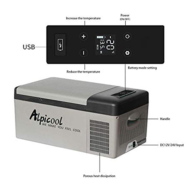 Alpicool Portable Ref/Freezer C15 (15 Liters)