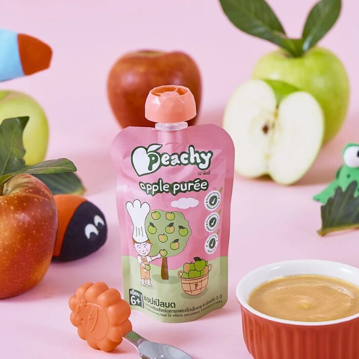 Peachy Baby Natural Baby Food - Apple Purèe - 100g