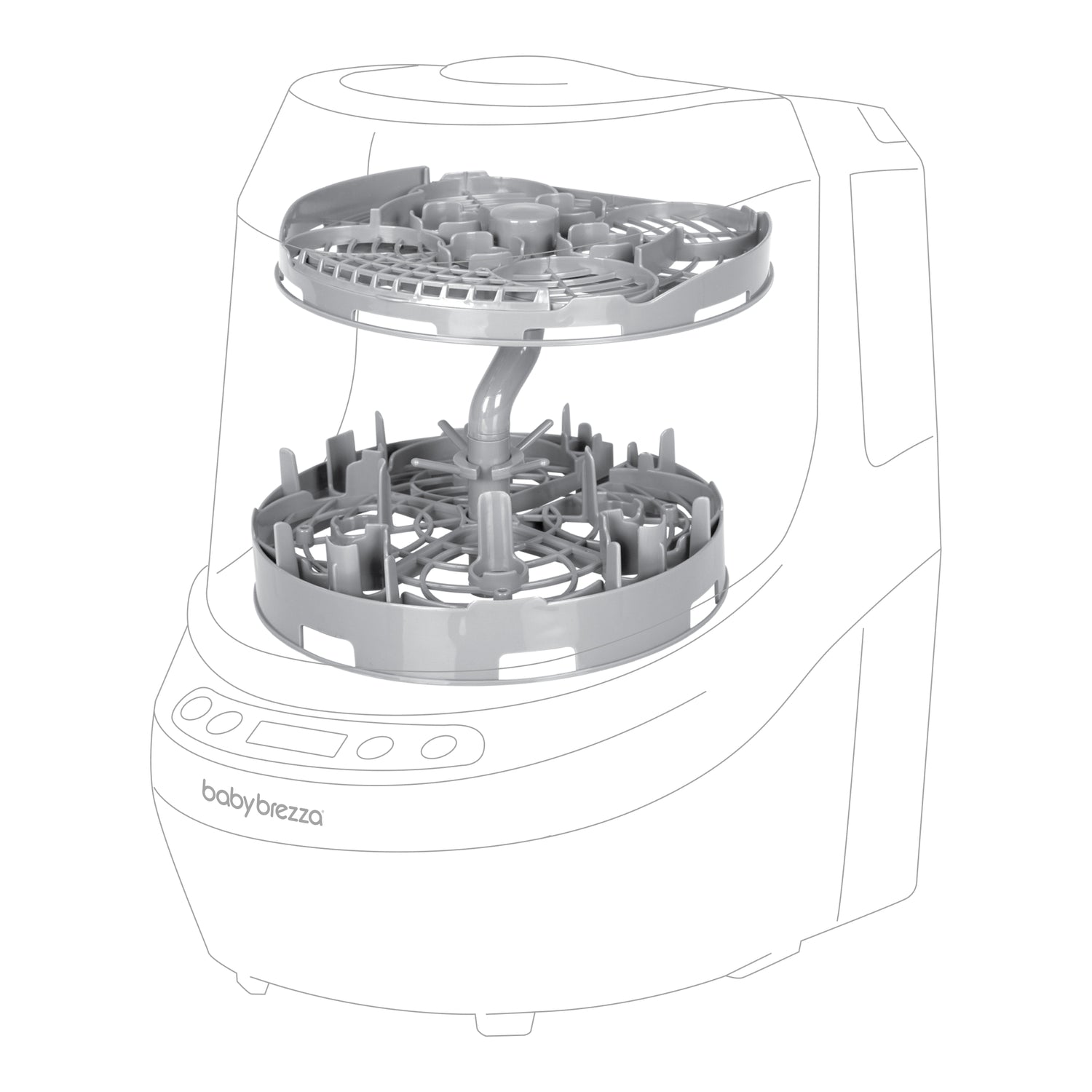 Baby Brezza Bottle Washer Pro - Breast Pump Rack