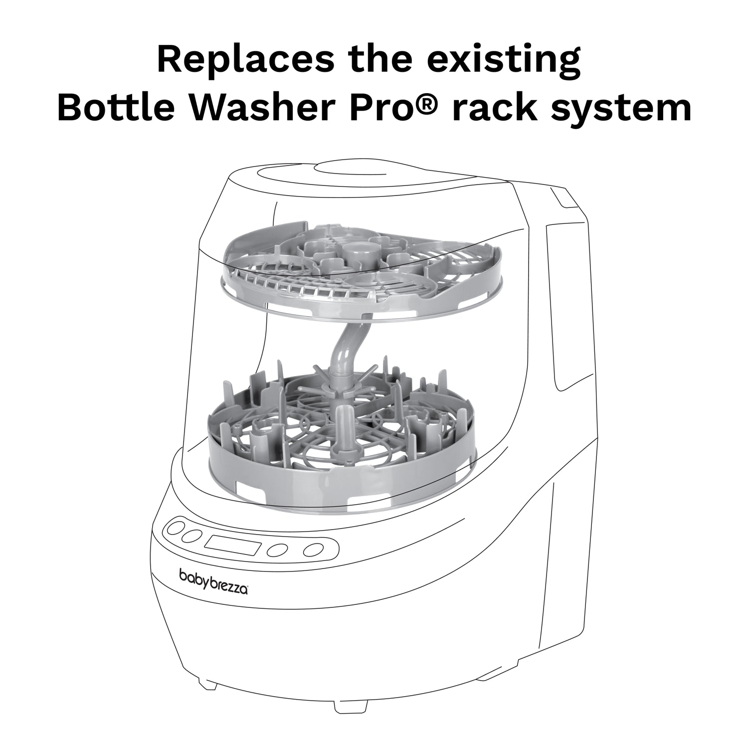 Baby Brezza Bottle Washer Pro - Breast Pump Rack