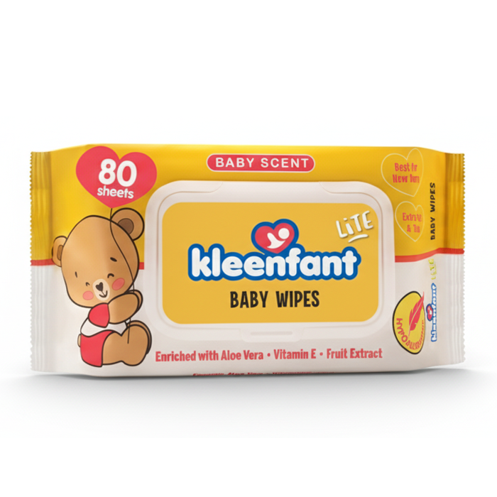 Kleenfant Lite Baby Wipes 80 Sheets