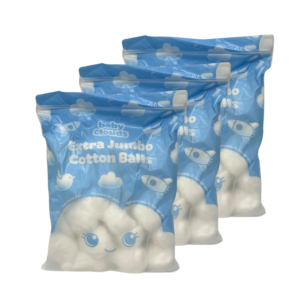 Baby Clouds Extra Jumbo Cotton Balls Set of 3