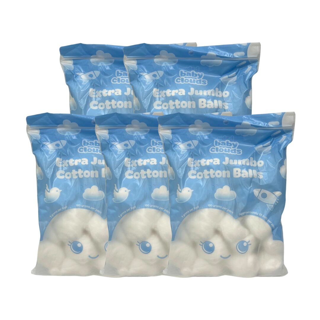 Baby Clouds Extra Jumbo Cotton Balls Set of 5