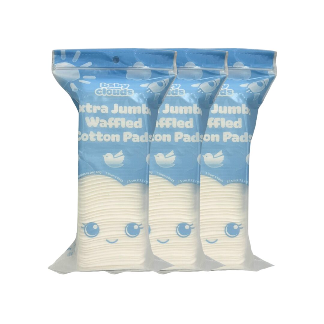 Baby Clouds Extra Jumbo Waffled Cotton Pads Set of 3