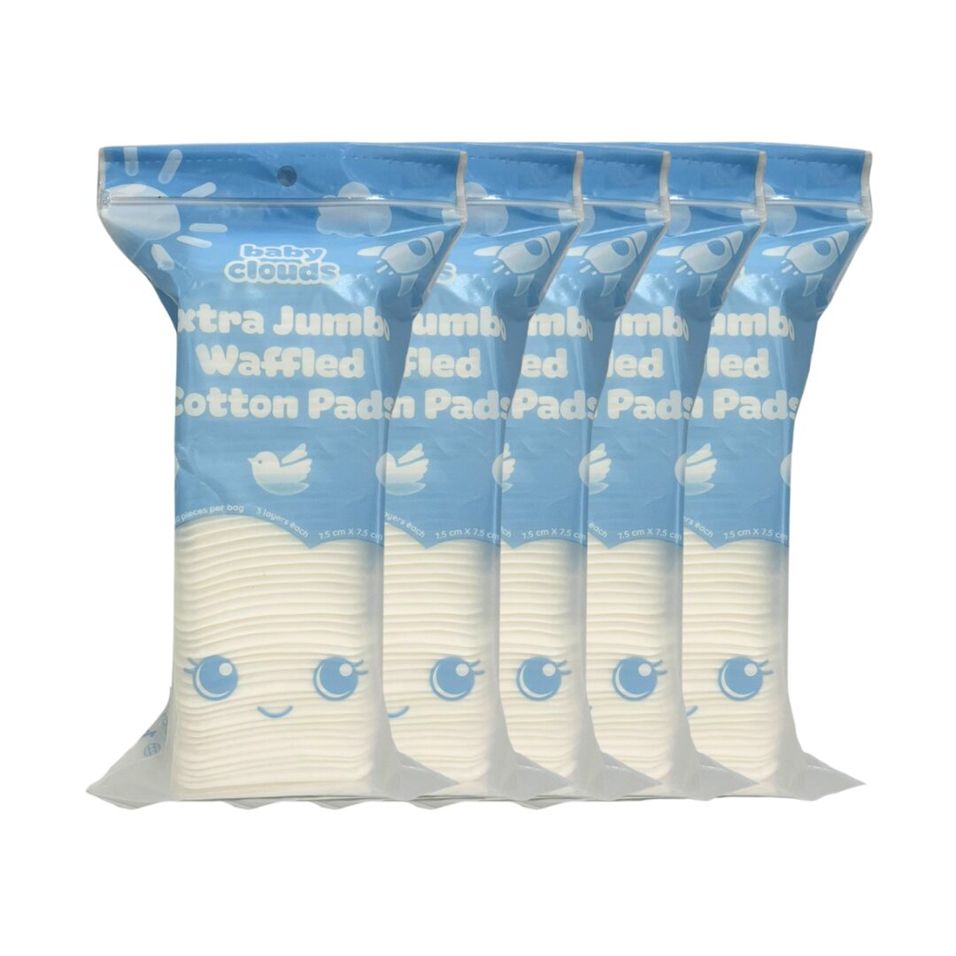 Baby Clouds Extra Jumbo Waffled Cotton Pads Set of 5
