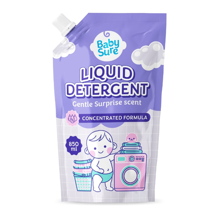 Baby Sure Liquid Detergent 850ml - Gentle Surprise