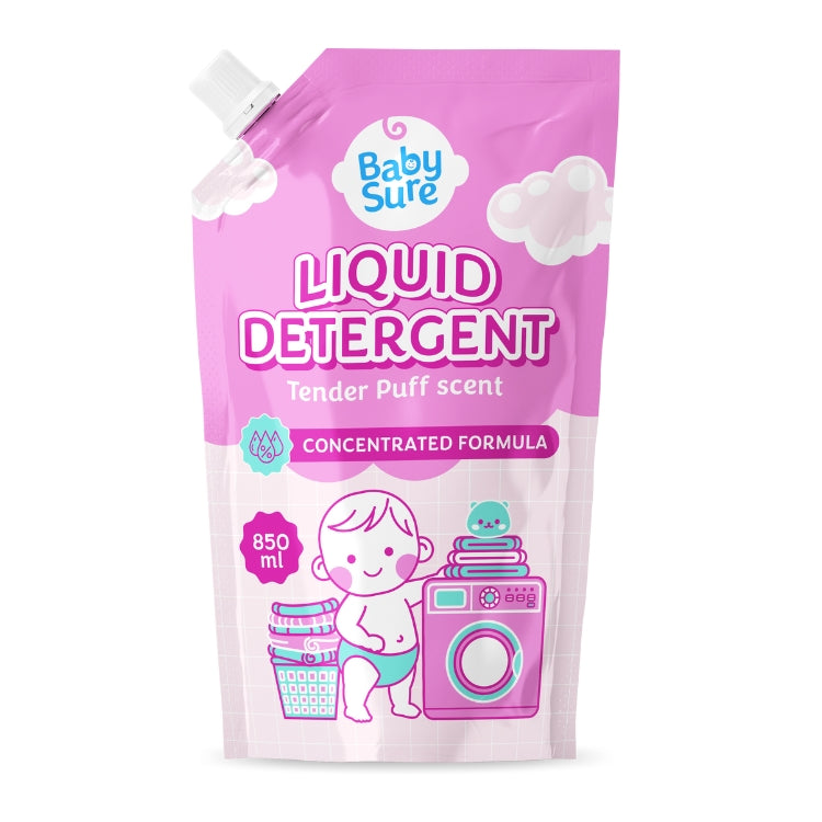 Baby Sure Liquid Detergent 850ml - Tender Puff