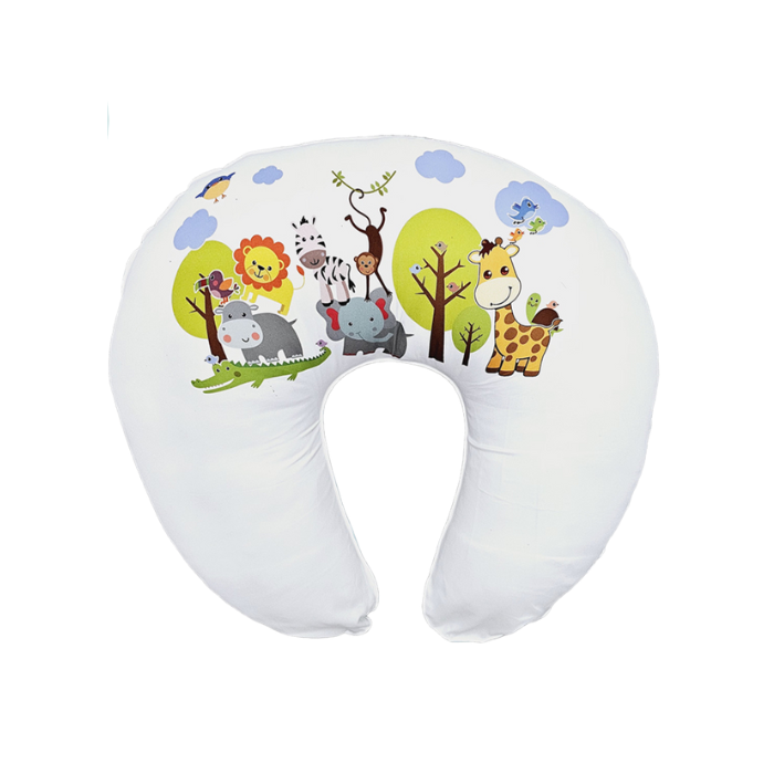 Baby Wonder Nursing Pillow with Removable Case - Safari