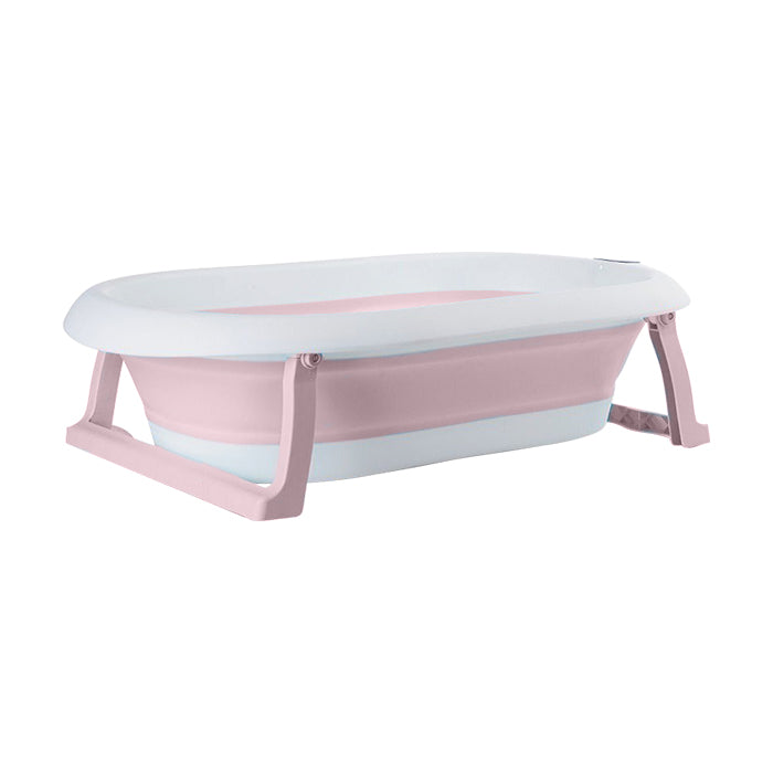 Babybee Collapsible Baby Bathtub with Thermometer - Pink