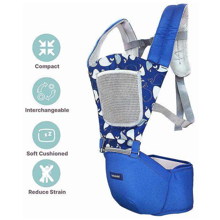 Babybee Hip Seat Baby Carrier - Blue