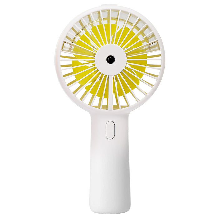 Babybee Rechargable Hand Fan with Mist - White