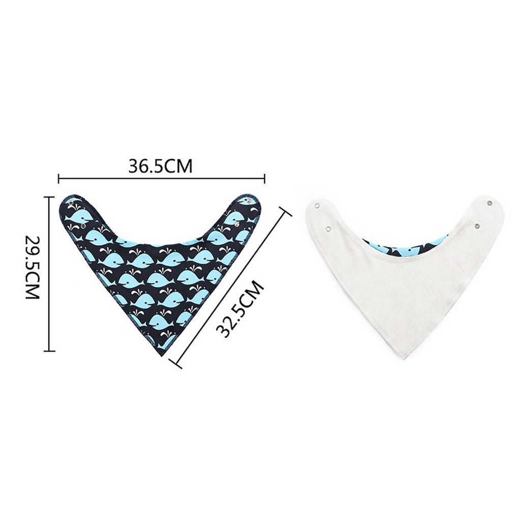 Babybee Triangle Cotton Bib - Quatrefoil/Gamusa