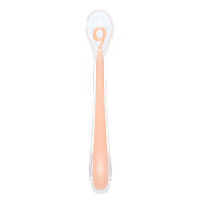Babymoov 1st age silicone spoon - Peach