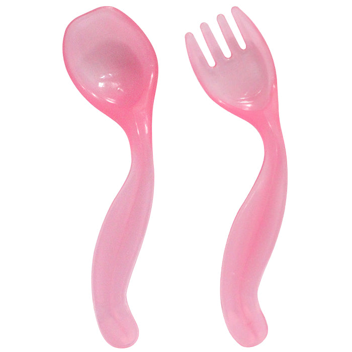 Babyworld Airplane Spoon - Clear Pink