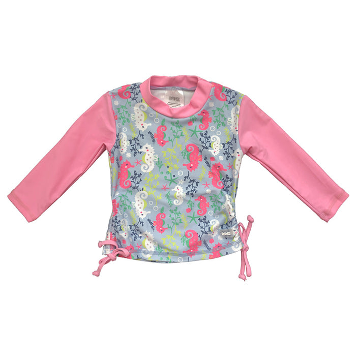 Banz Girls Long Sleeve Rash Top - Sea Horse