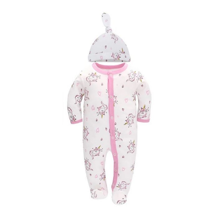 Bao Bei PH Coby Frogsuit + Matching Hat Set - Unicorns - Small