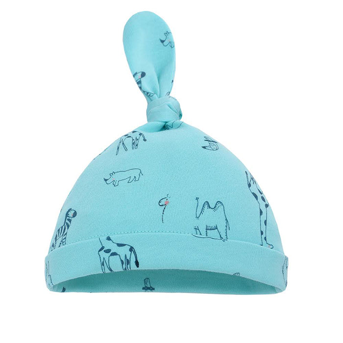Bao Bei PH Jalen Baby Beanie - Blue Animals