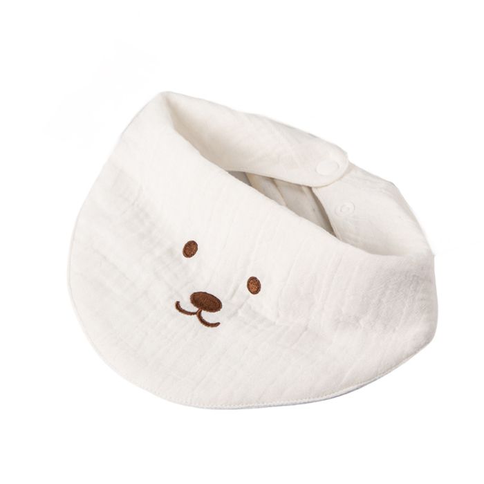Bao Bei PH Xavier Bandana Bib - Bear Hug, Milk