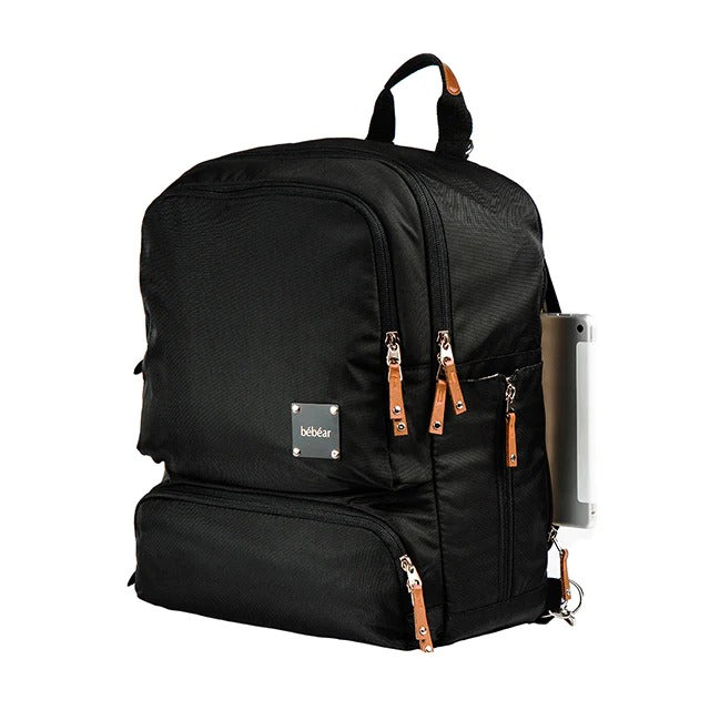 Bébéar Bennett Diaper Backpack – Jet Black (New)