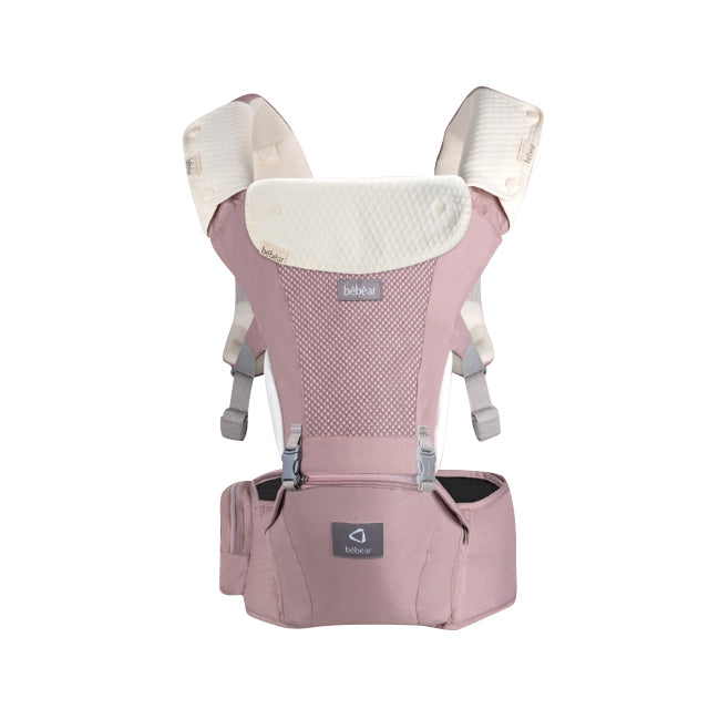 Bebear Mesh Plus Hip Seat Carrier - Rose Pink