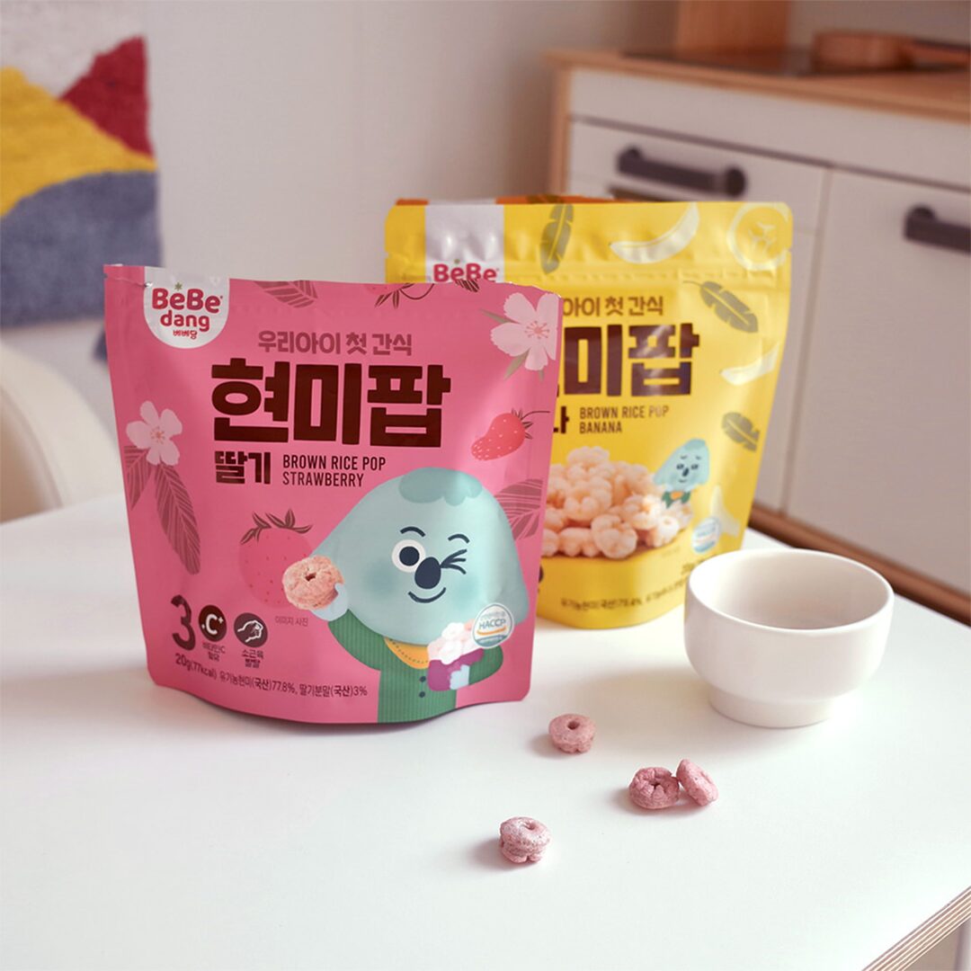 Bebedang Brown Rice Pop - Strawberry