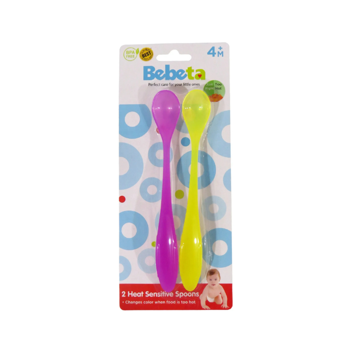 Bebeta Spoon Heat Sensitive 2pack Pink