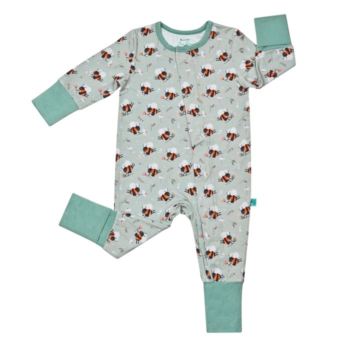 Zeno Bear Magnetic Bamboo Romper  (New 2025 Prints)